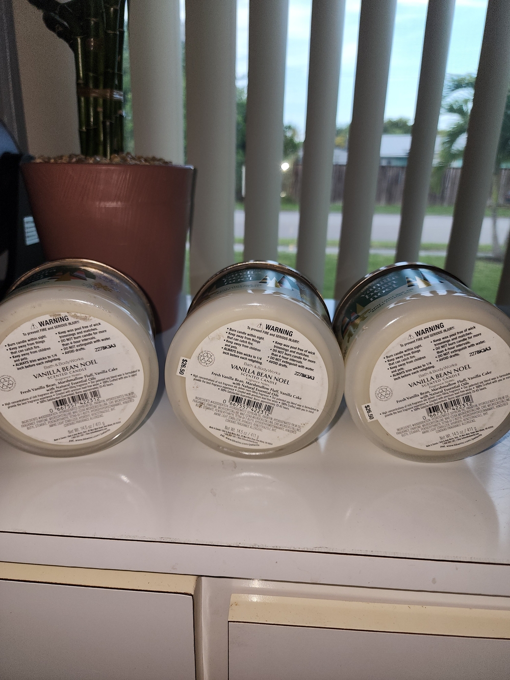 Vanilla Bean Noel 3-Wick Scented Candles (Set of 3) - Picture 2 of 4